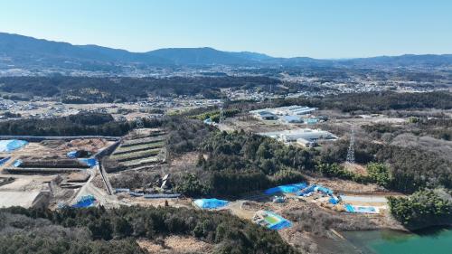 リニア車両基地の様子【MAVIC】 2024年2月3日-4 (1)