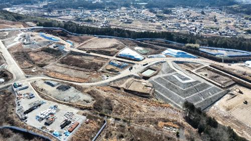 リニア車両基地の様子【MAVIC】 2024年2月3日-5 (1)